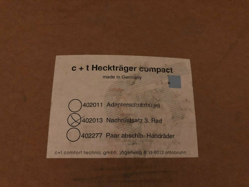 KFZ Fahrradträger für Anhängerkupplung Heckträger Made in Germany in Bodenheim