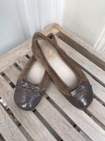 GALLUCCI Ballerinas Gr. 33 Braun Velours- und Lackleder TOP Eimsbüttel - Hamburg Harvestehude Vorschau