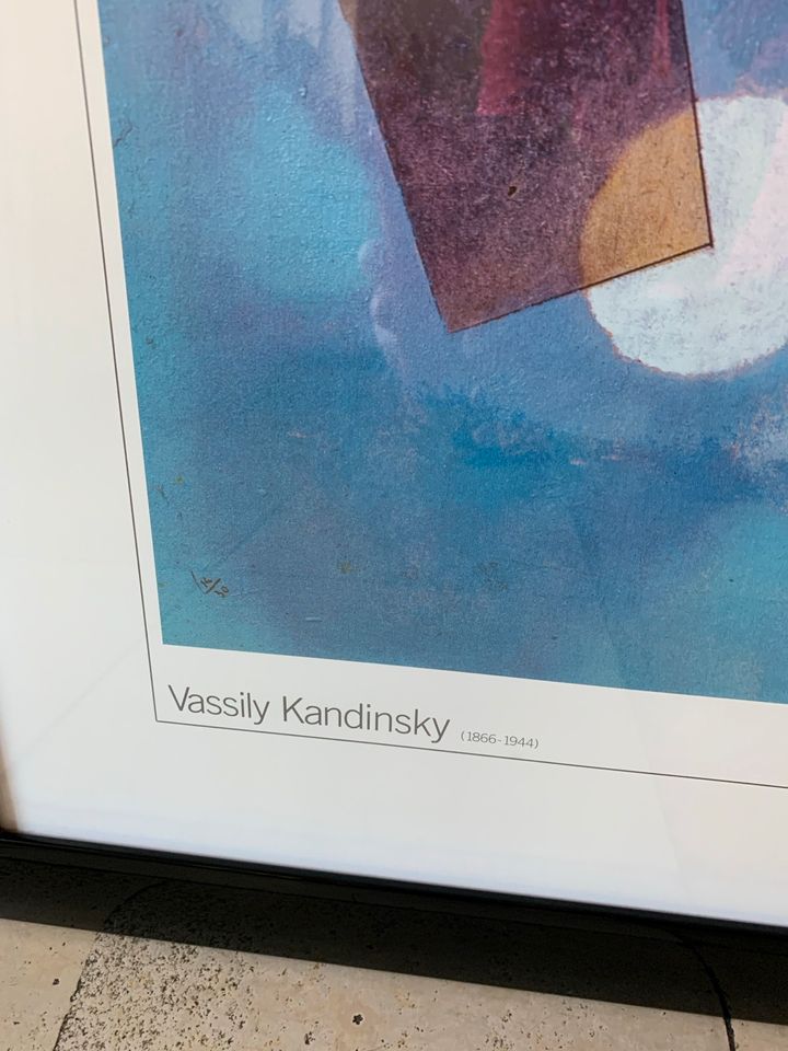 Vassily Kandinsky Kunstdruck Bild groß Rond et Pointu 86x67cm in Düsseldorf