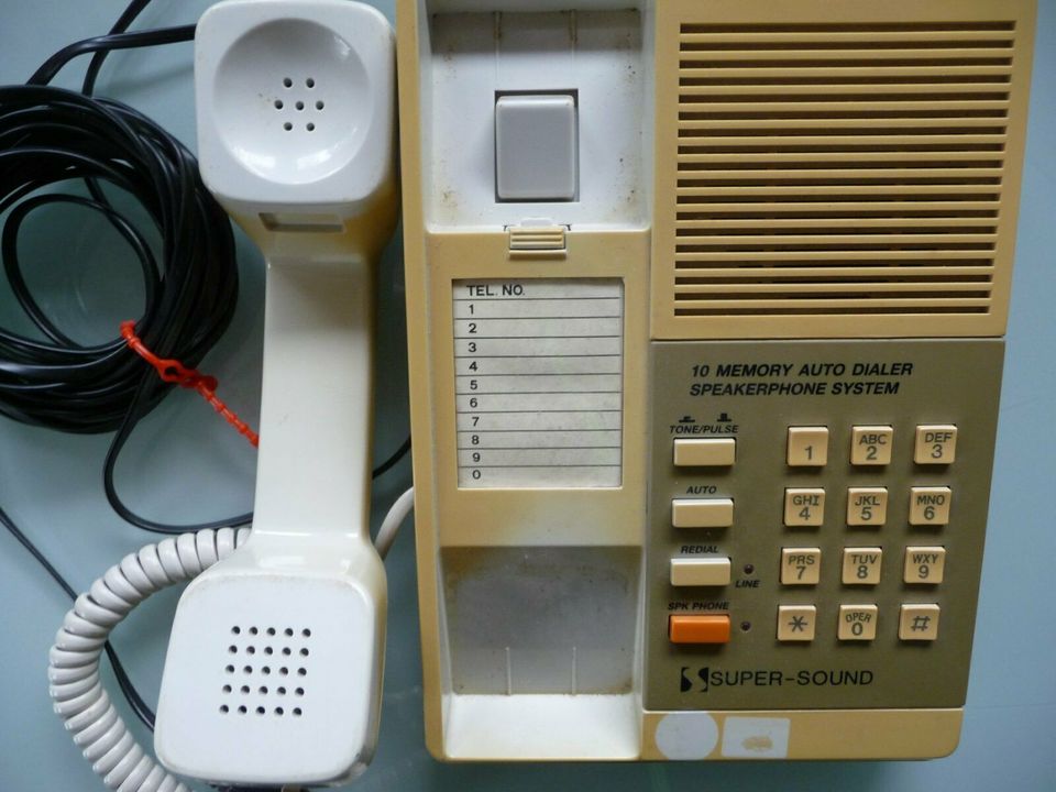 Telefon Wandtelefon SUPER-SOUND MODEL WT-2860 selten rar in Menden