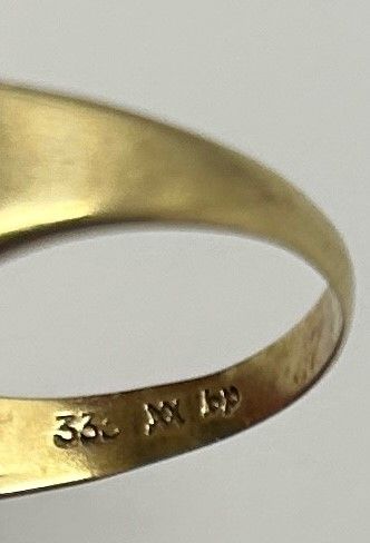 goldener 333er Gelbgold Goldring Damenring Gr. 17,5/55 165€* in Barßel