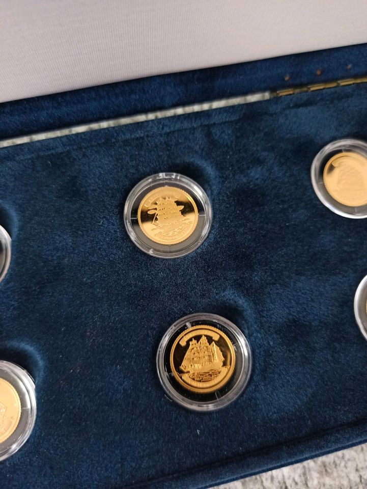 Goldmünzen Segelschiffe 2008 PP 917er Gold im Etui in Rhauderfehn