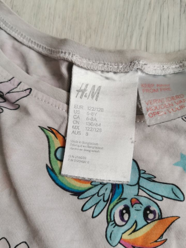 Schlafanzug 2 Teiler Hose Langarm Shirt H&M My little pony 122/12 in Giesen