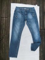 Street One Jeans mit Glitzer-Applikationen Größe 38 Farbe: blau Hessen - Calden Vorschau