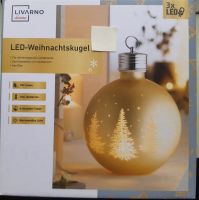 Livarno Home LED Weihnachts Kugel  aus Glas 20cm 2 Farben Sachsen - Bad Gottleuba-Berggießhübel Vorschau