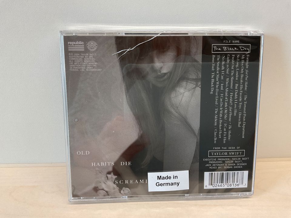 Taylor Swift - The Tortured Poets Department CD The Black Dog NEU in Dingolfing