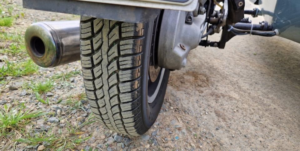 Motorrad BMW K 100 mit Beiwagen (Gespann Wasp) in Idstein