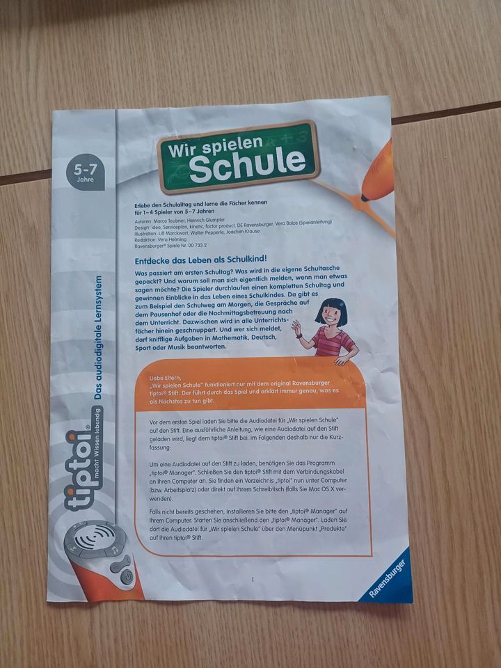 Tiptoi Spiel, wir spielen Schule in Leinburg