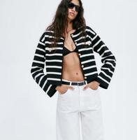 H&M * schwarz weiß gestreifter Cardigan * Gr. M Baden-Württemberg - Plochingen Vorschau