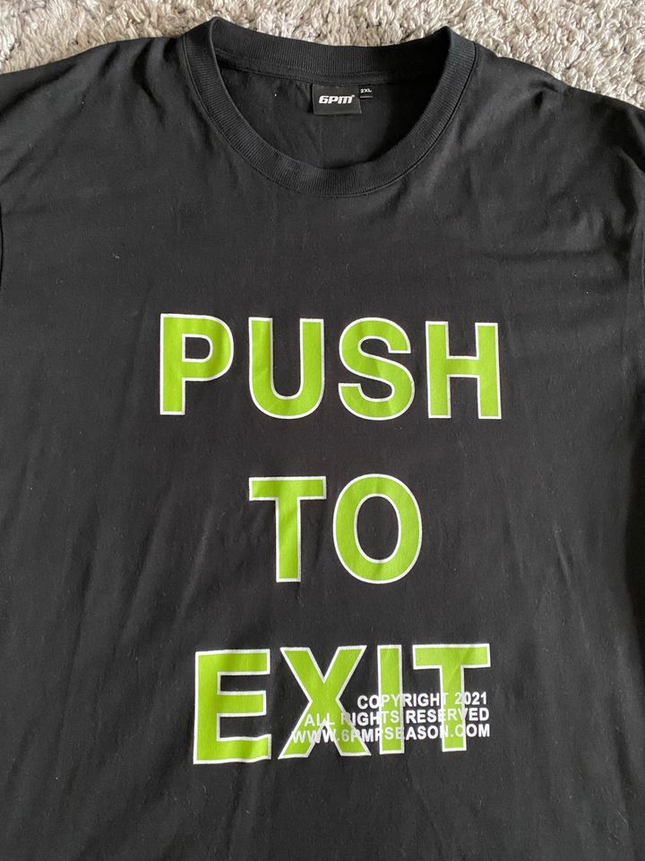 Original 6PM  T Shirt  PUSH TO EXIT in Berlin