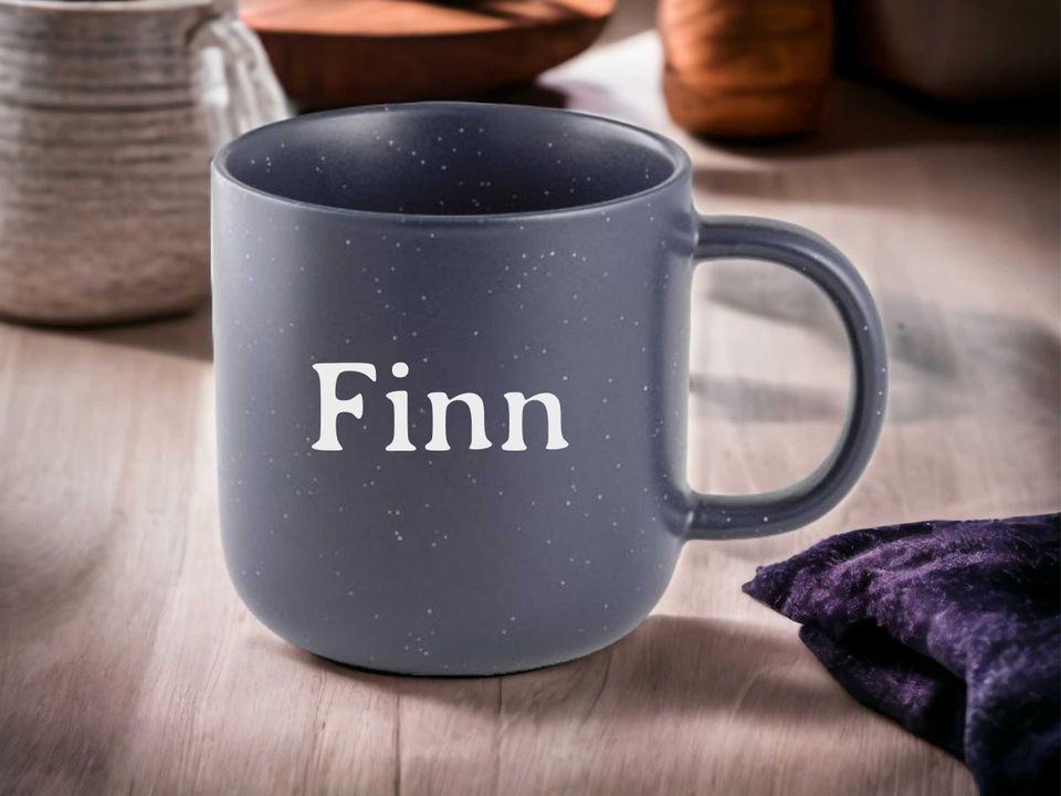 Tasse mit Name Personalisiert Dunkelblau in Hütschenhausen