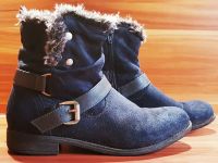 Gr. 39: Winter Stiefelletten Stiefel Wildleder innen Kunstfell Berlin - Lichtenberg Vorschau