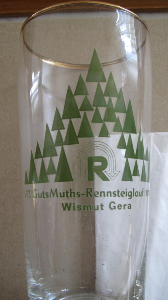 VII. Rennsteiglauf 1979.   2Gläser GUTSMUTHS in Chemnitz