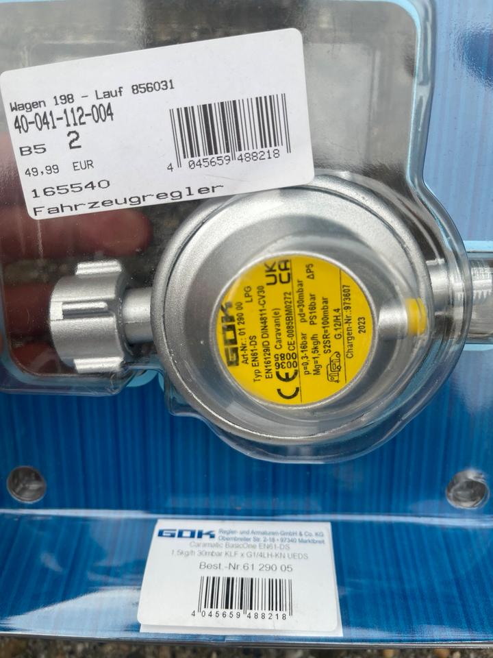 GOK Niederdruckregler/Fahrzeugregler Caramatic Neupreis 50€ in Holtland
