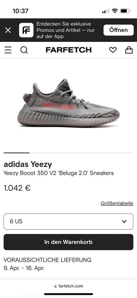 Adidas Yeezy Boost 350 V2 Beluga 2.0 Gr. 40 2/3 in Neuss