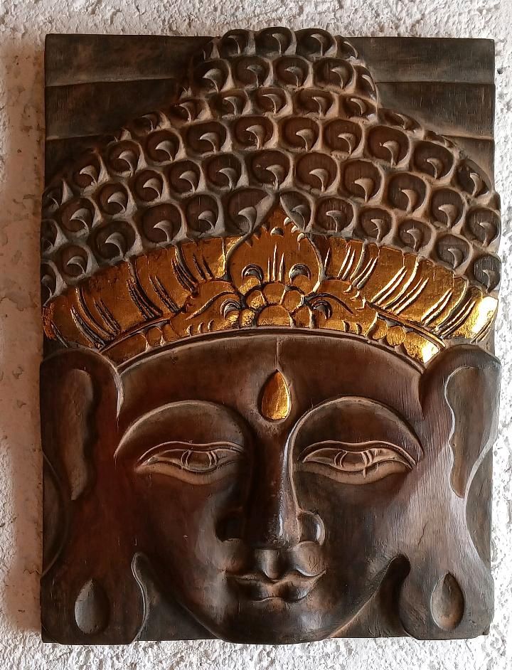 Wunderschönes Buddha-Relief Holz 40x30 cm in Fröndenberg (Ruhr)