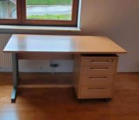 Schreibtisch 150x80x74,5 cm mit Rollcontainer in Buche Nb. - Büro Baden-Württemberg - Bietigheim-Bissingen Vorschau