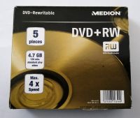 DVD RW 4X, Rewritable, 4.7GB/120min, 5 Stück Niedersachsen - Meppen Vorschau