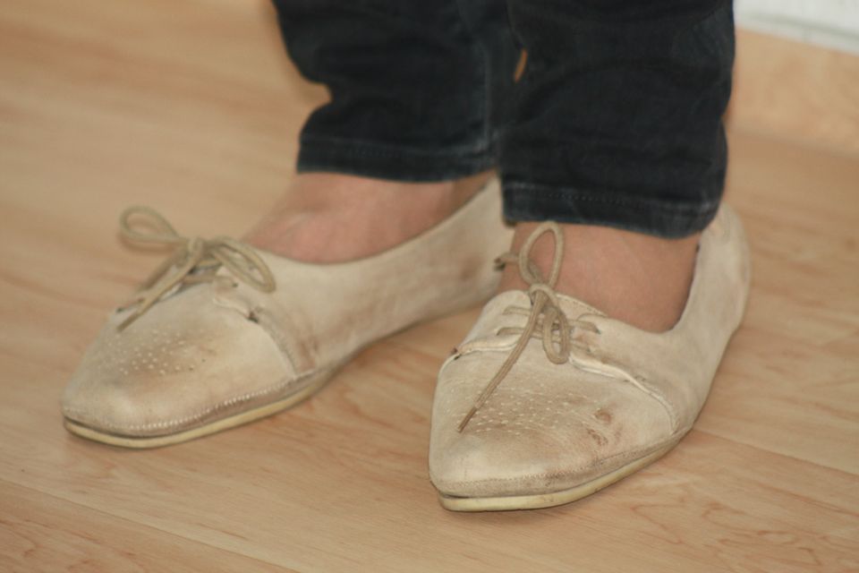 Ballerina/Slipper Pier One beige - echtes Leder in Hannover