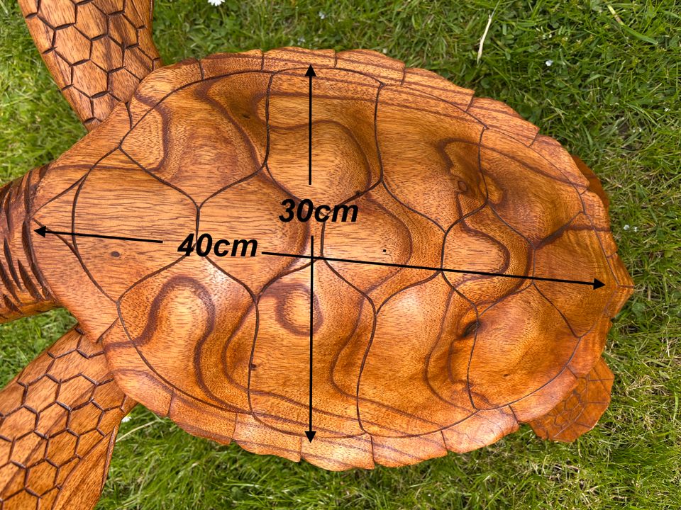 Schildkröte 60cm Meeresschildkröte Wasserschildkröte Holz in Essen