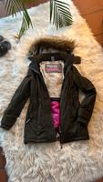 Superdry Wintermantel, Gr. M, flauschig, grün Niedersachsen - Rehlingen Vorschau