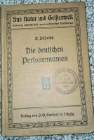 A. Bähnisch: Die deutschen Personennamen, 1911 Duisburg - Homberg/Ruhrort/Baerl Vorschau