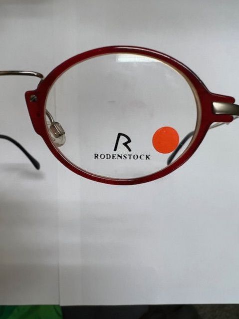 Vintage Brille Rodenstock R 7338 Rot Silber Gold Oval NEU in Bremen