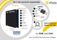 PREMIUM Balkonkraftwerk Solaranlage Photovoltaik bifazial 860Wp Nordrhein-Westfalen - Castrop-Rauxel Vorschau