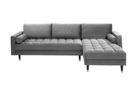 Samt Sofa Grau Nordrhein-Westfalen - Soest Vorschau