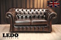 Original Chesterfield 2er Sofa, echtes Leder, braun Nordrhein-Westfalen - Heinsberg Vorschau