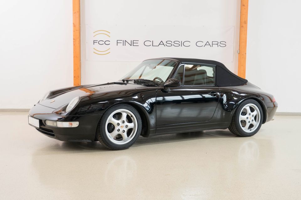 Porsche 993 C2 Cabriolet Schwarz/Schwarz scheckheftgepflegt in Bornheim