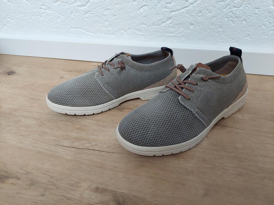 NEU Braune Knit Sneaker Schnürer Halbschuhe Weinbrenner, Gr. 40 in Ergoldsbach