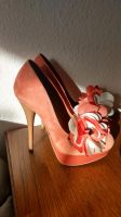 Buffalo High Heels Koralle mit Blumenapplikation Beuel - Schwarzrheindorf Vorschau