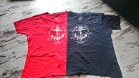 T-shirt Ankerprint Ankerlogo Motiv Maritim Bau mwolle rot blau 50 Sachsen-Anhalt - Wolferstedt Vorschau