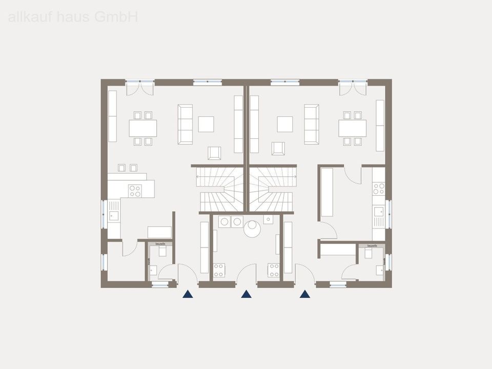 Zweifamilienausbauhaus Doppelausbauhaus Mietsausbauhaus inkl. Bodenplatte, Material und Grundstück mit Preisvorteil Generation 7 in Solms