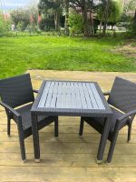 Gartentisch mit 2 Stühlen, Tischset aus Rattan Nordrhein-Westfalen - Jülich Vorschau
