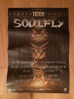 SOULFLY - TOTEM Europe Tour 2023 - Poster Plakat Sepultura Hamburg - Altona Vorschau