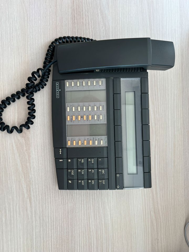 Alcatel Systemtelefon Set-4034, 4012, 4081L, Anthrazit, gebraucht in Altmittweida