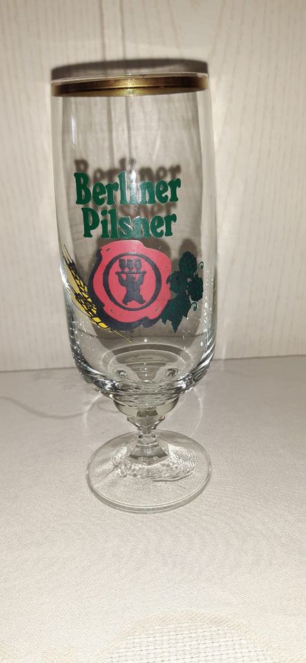 Schnapslatte Bierglas VEB Brauerei Bitterfeld u. Berliner Pilsner in Hainewalde