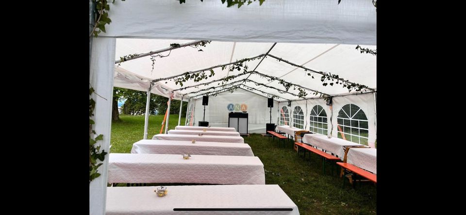 5x12m Zelt | Partyzelt | Festzelt | Bierzelt | Vermietung in Creußen