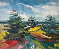 Ölgemälde Aage Strand (1910-1974) Landschaft Impressionismus alt Bayern - Mainburg Vorschau