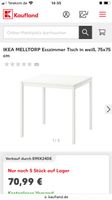 IKEA MELLTORP Esszimmer Tisch in weiß, 75x75 cm Berlin - Charlottenburg Vorschau