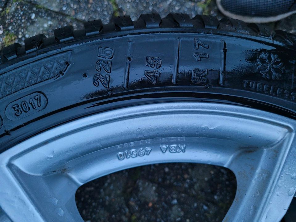 Rail X10 BMW 5x120 225/45 R17 Alufelgen Winterreifen in Lathen