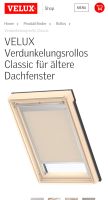 2 beige Velux Verdunkelungsrollos Classic für ältere Dachfenster Baden-Württemberg - Dossenheim Vorschau