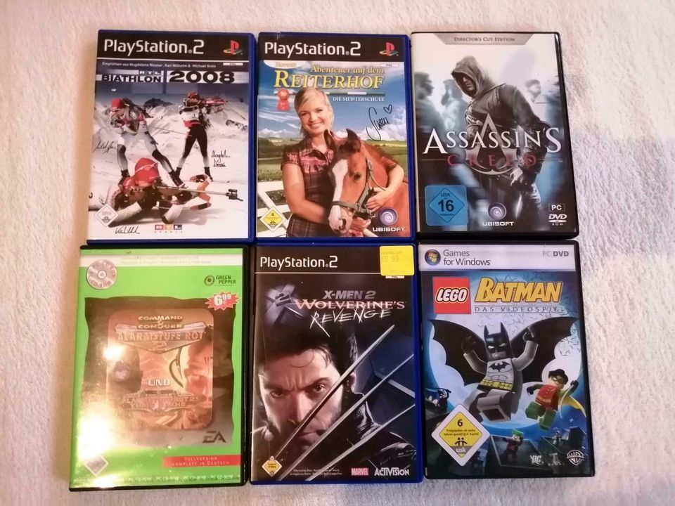 PS2 Spiele verschiedene Playstation in Wüstenrot