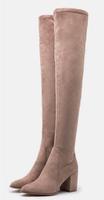 Even&Odd Overknees Stiefel taupe/beige Wildleder Hessen - Michelstadt Vorschau