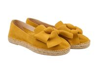 Macarena Velours-Espadrilles Ballerinas Schleife Halbschuhe Curry Nordrhein-Westfalen - Langerwehe Vorschau