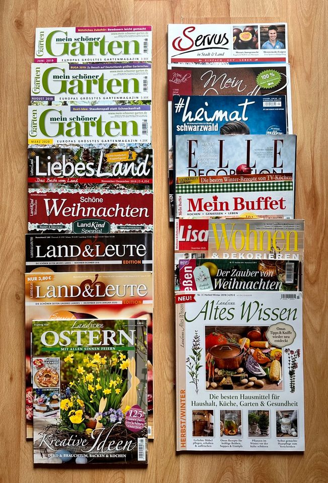 16 Zeitschriften ‚Mein schöner Garten /LiebesLand/Land & Leute … in Freiburg im Breisgau