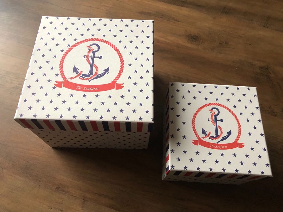 Geschenkbox 2-Teilig Maritim Neu See Meer Anker in Geldern