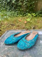 GRACELAND Orientslische Slipper oder Hausschuhe blau Pailletten Bayern - Würzburg Vorschau